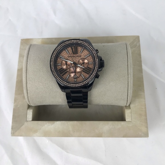 Everest Chrgrph Rose Dial Black Ion-plated - Picture 6 of 7
